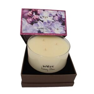 WEN by Chaz Dean 3-Wick Candle Deluxe Honey Lilac 22 oz NEW‎